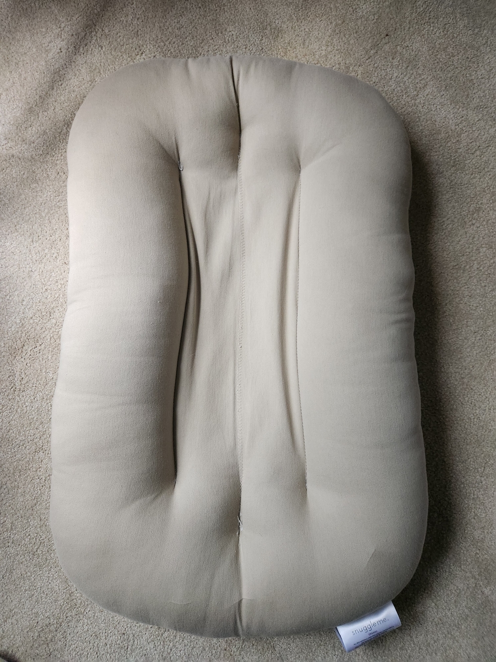 Neutral Cream Infant Lounger Cushion W/ 2 Covers